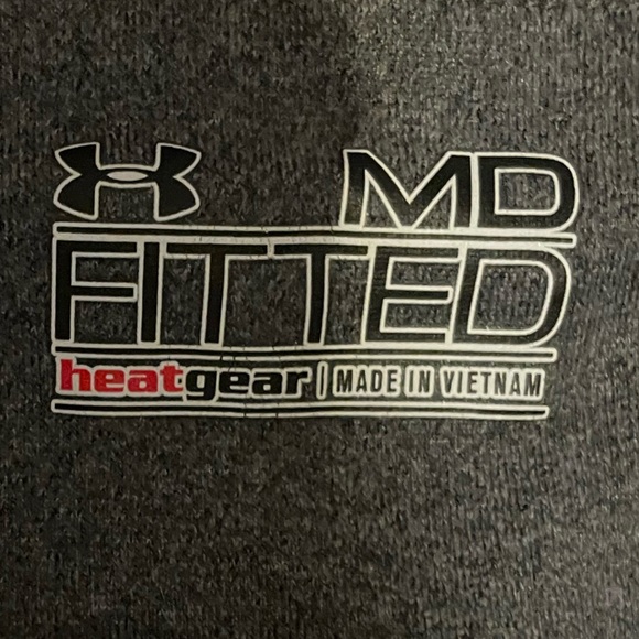 Under Armour Gray Leggings with NAVY Anchor Logo Athletic Bottoms - Picture 3 of 4